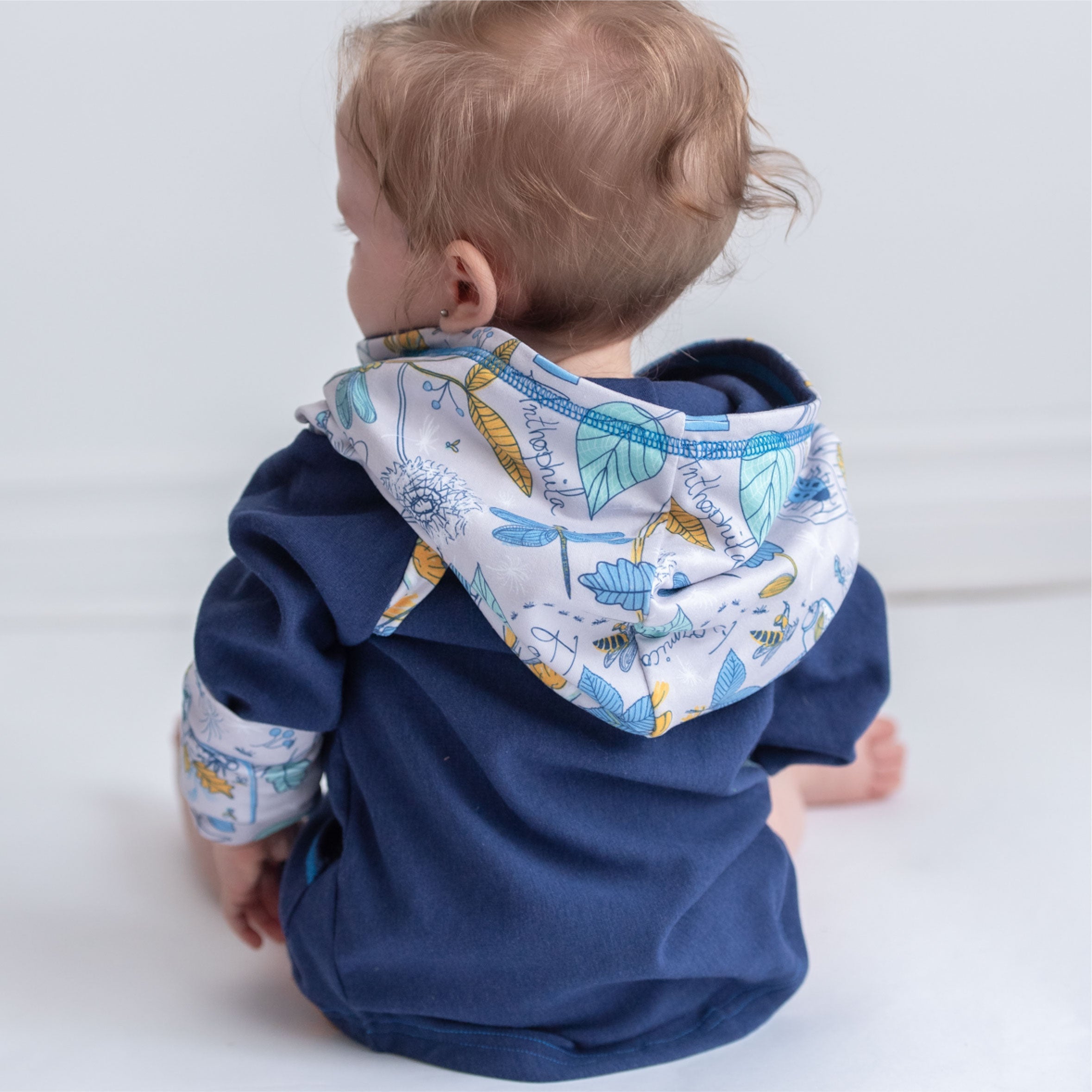 Chandail hoodie évolutif bébé enfant Brigade dos