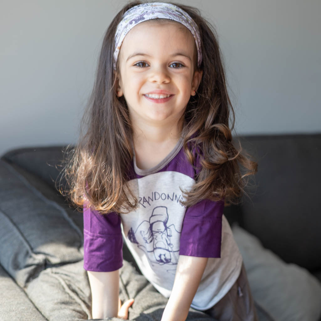 t-shirt, fille, bandeau