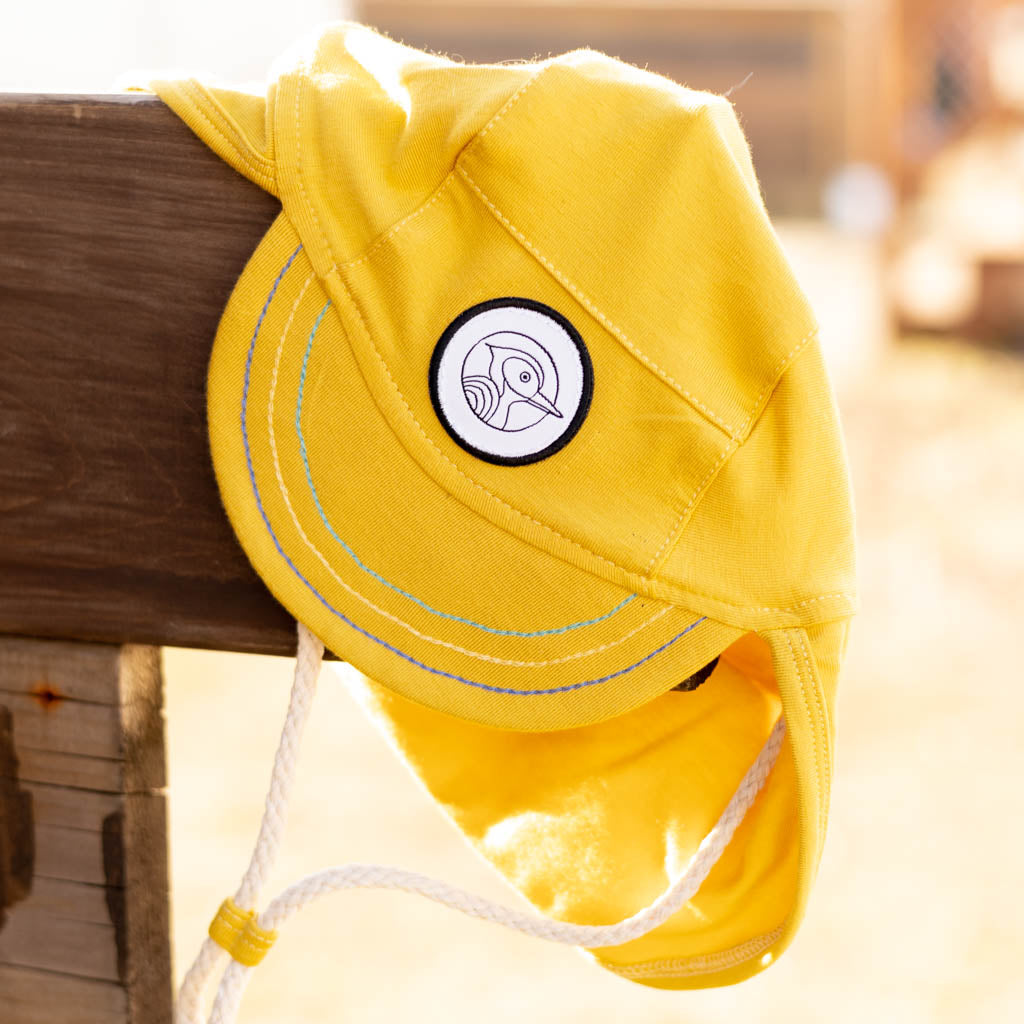 Casquette bebe et enfant jaune