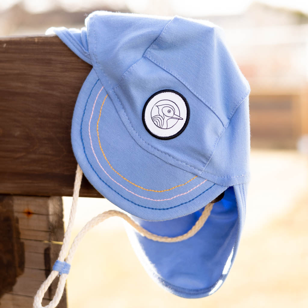 Casquette bebe et enfant bleu