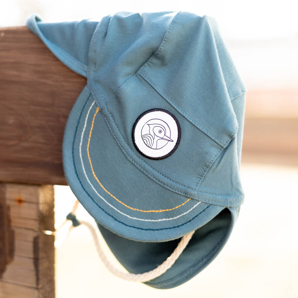 Casquette bebe et enfant bleu boreal