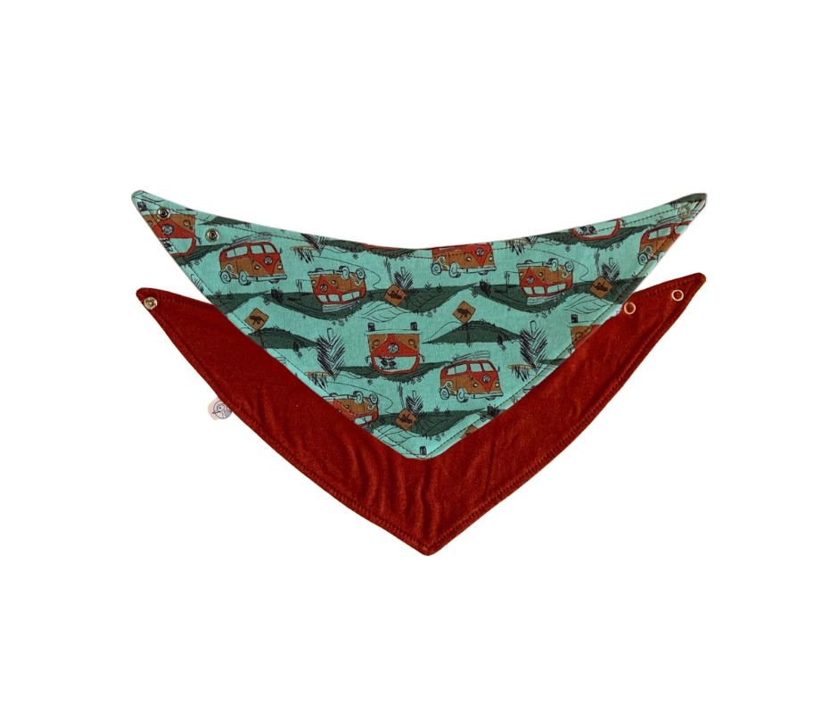 Bavoir réversible surprise - COULEUR ASSORTIE - Peakbwa