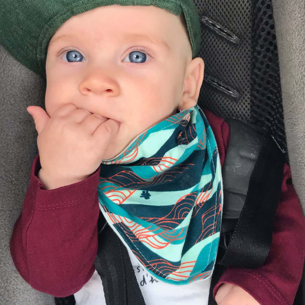 Bavoir réversible surprise - COULEUR ASSORTIE - Peakbwa