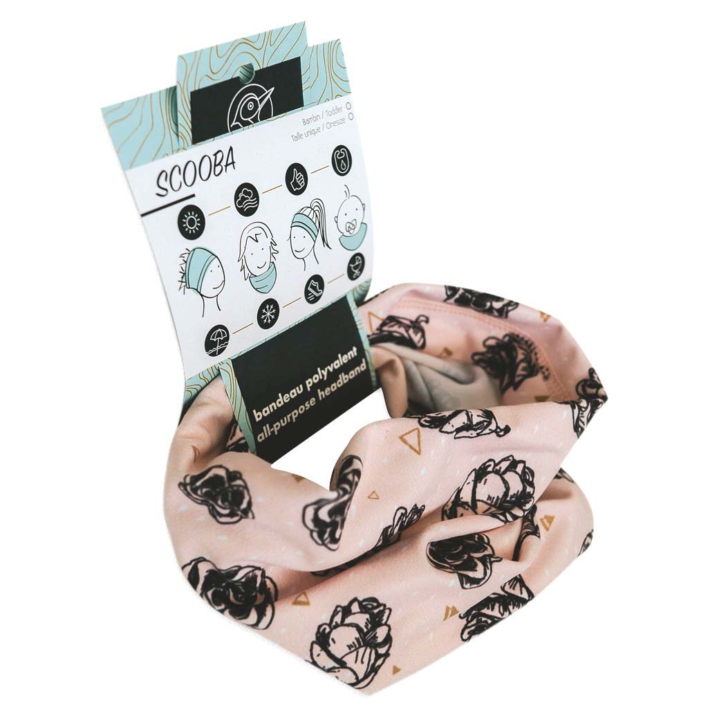 SCOOBA / bandeau multi Cocotte Rose - Peakbwa